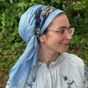 Floral Lace Half Wrap Headband