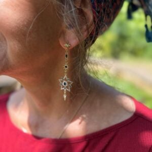 Star and Moon Earrings